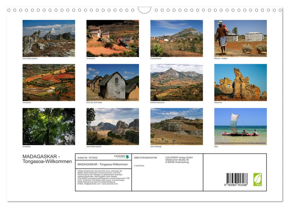 MADAGASKAR Tongasoa - Willkommen (CALVENDO Wandkalender 2024)