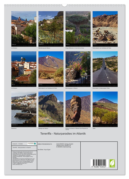 Teneriffa - Naturparadies im Atlantik (CALVENDO Premium Wandkalender 2024)