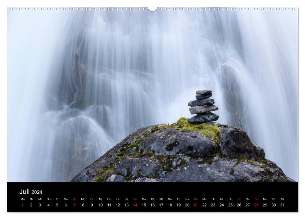 Kuhflucht Wasserfälle bei Farchant (CALVENDO Premium Wandkalender 2024)