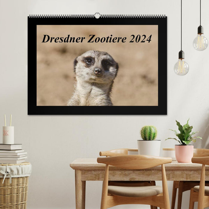Dresdner Zootiere 2024 (CALVENDO Wandkalender 2024)