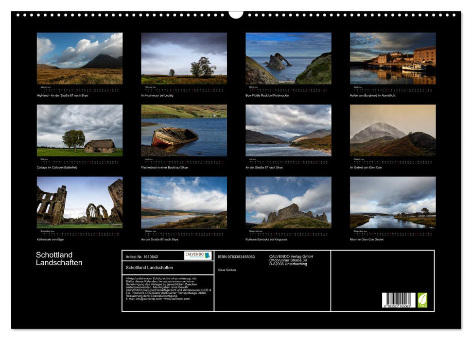Schottland Landschaften (CALVENDO Wandkalender 2024)