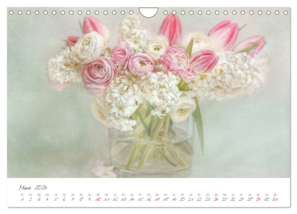 Blüten Poesie (CALVENDO Wandkalender 2024)