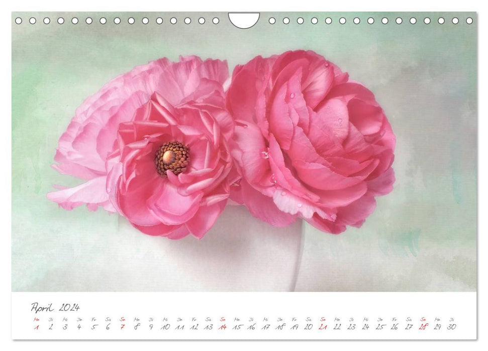 Blüten Poesie (CALVENDO Wandkalender 2024)