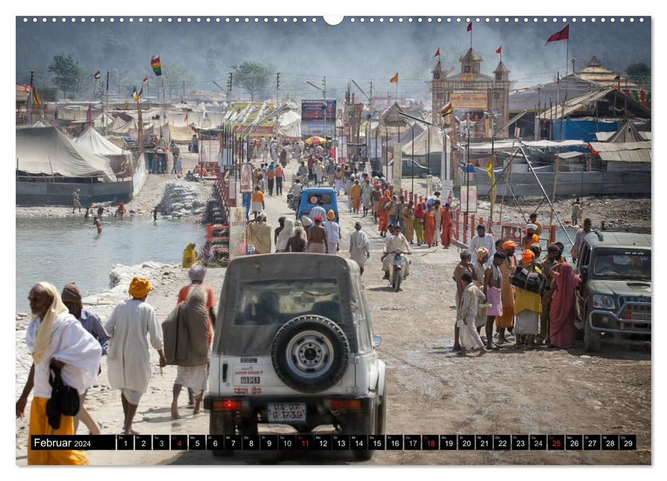 INDIEN An den Ufern des Ganges (CALVENDO Premium Wandkalender 2024)