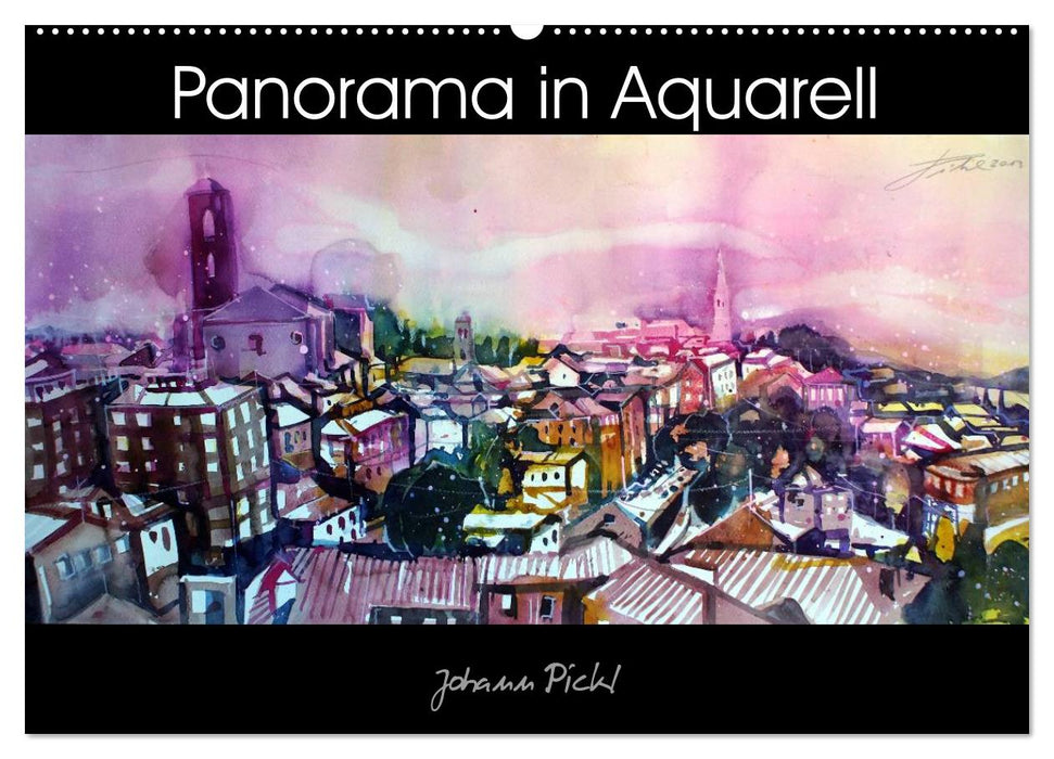 Panorama in Aquarell (CALVENDO Wandkalender 2024)