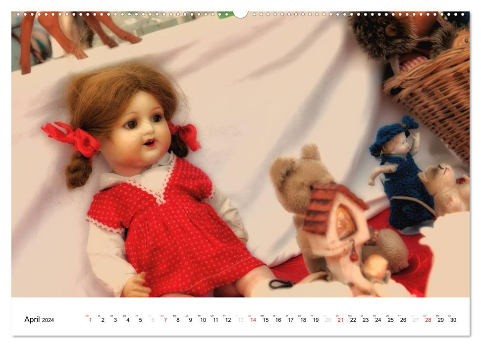 Alte Puppen (CALVENDO Premium Wandkalender 2024)