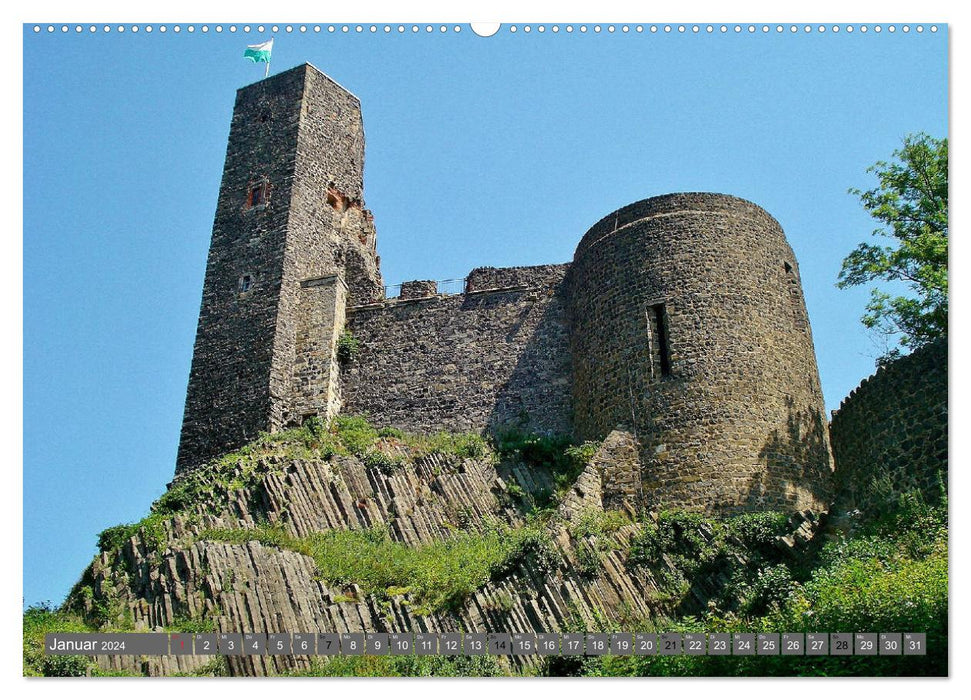Burgromantik Burgen und Schlösser in Deutschland (CALVENDO Premium Wandkalender 2024)