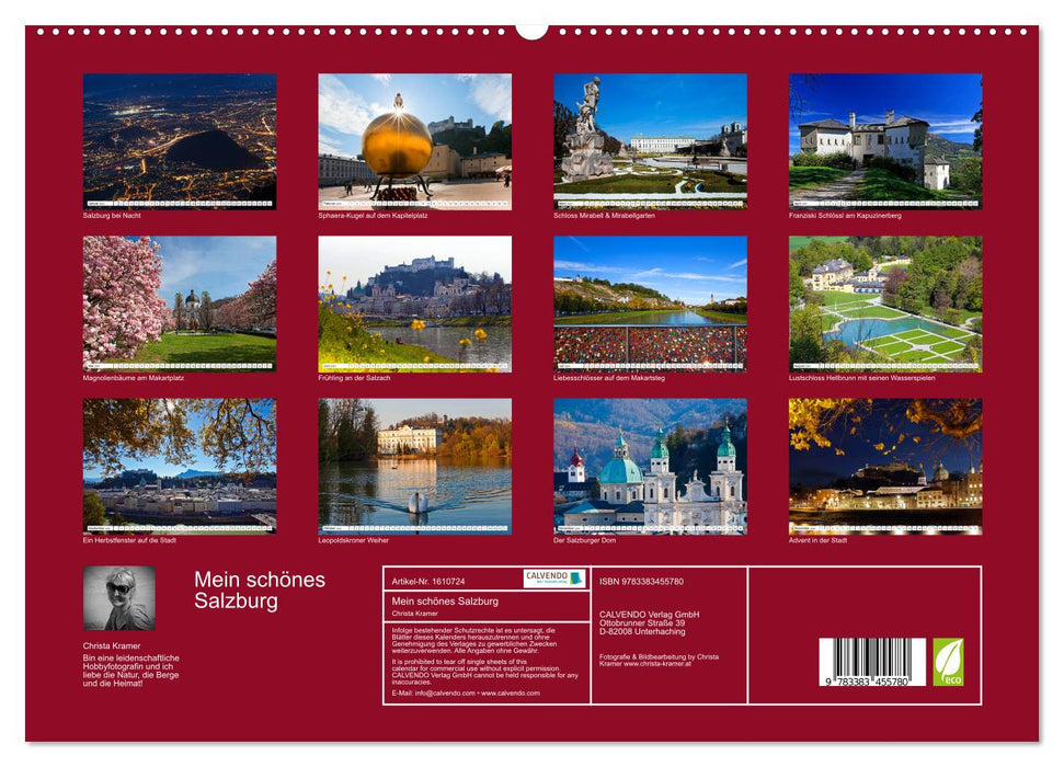 Mein schönes Salzburg (CALVENDO Premium Wandkalender 2024)