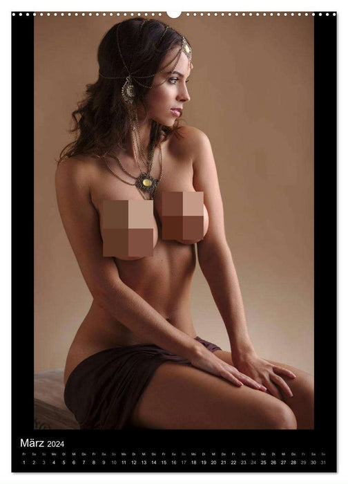 Adorned Nudes - Schmuck und Akt (CALVENDO Wandkalender 2024)