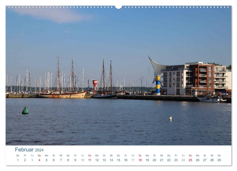 Eckernförde 2024. Impressionen rund um den Hafen (CALVENDO Premium Wandkalender 2024)