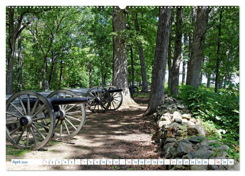 Gettysburg Military Park (CALVENDO Premium Wandkalender 2024)