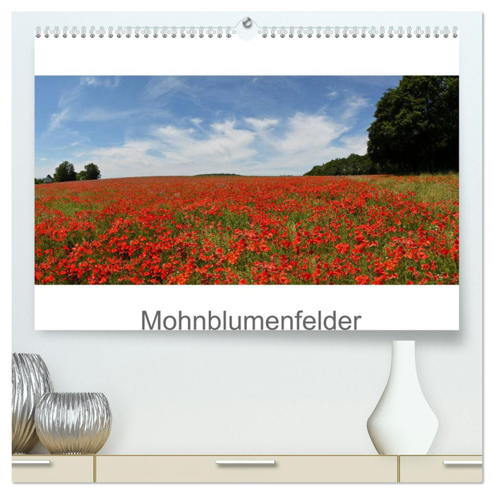 Mohnblumenfelder (CALVENDO Premium Wandkalender 2024)