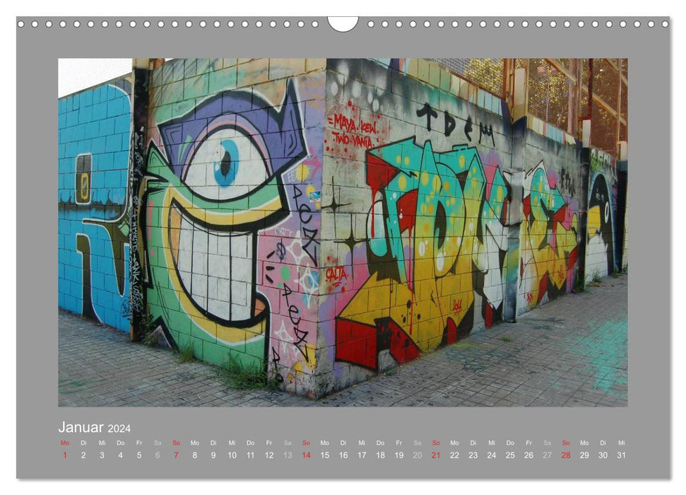 Graffiti-Schätze (CALVENDO Wandkalender 2024)
