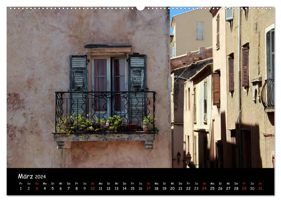 Korsikas Städte (CALVENDO Wandkalender 2024)