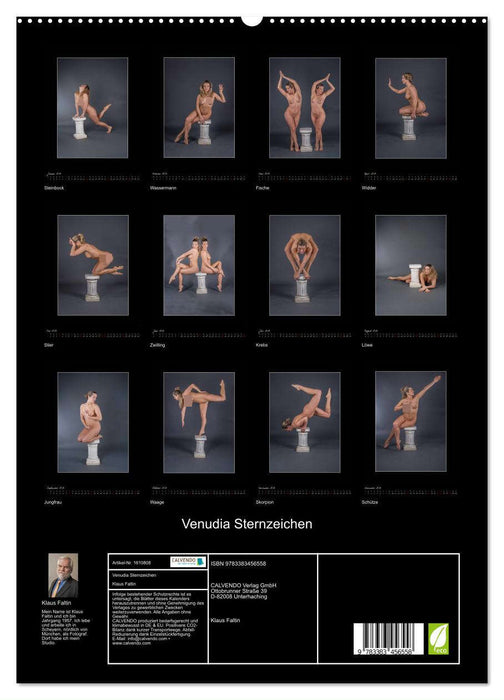 Venudia Sternzeichen - Aktfotografie (CALVENDO Premium Wandkalender 2024)
