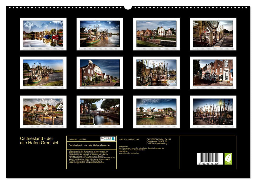 Ostfriesland - der alte Hafen Greetsiel (CALVENDO Premium Wandkalender 2024)