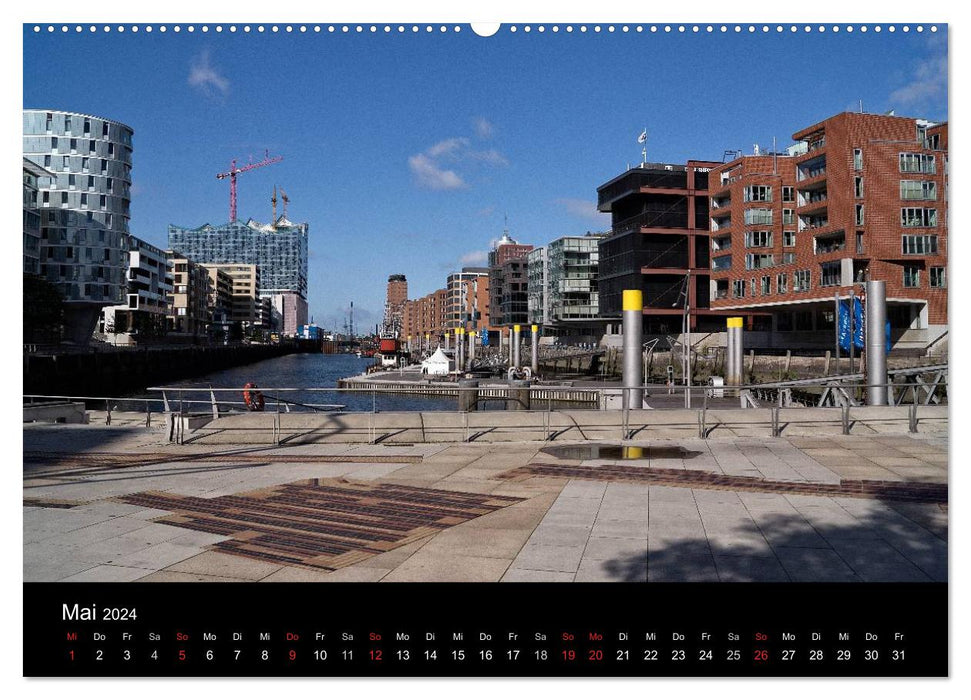 Hafencity Hamburg – die Perspektive (CALVENDO Premium Wandkalender 2024)