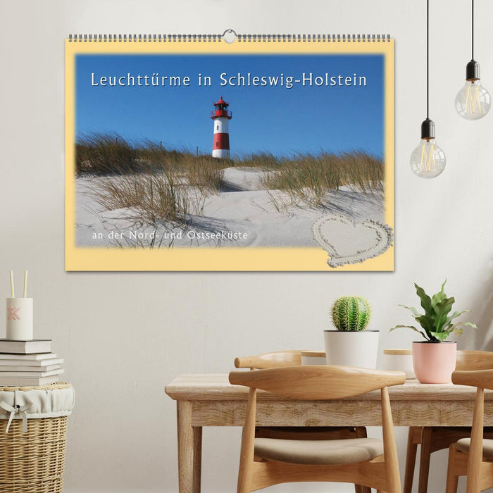 Phares du Schleswig-Holstein (calendrier mural CALVENDO 2024) 