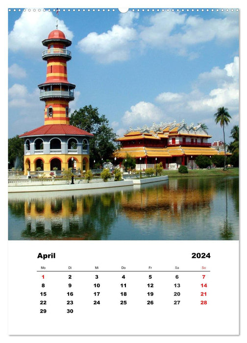Thailand - Eine kleine Rundreise (CALVENDO Wandkalender 2024)