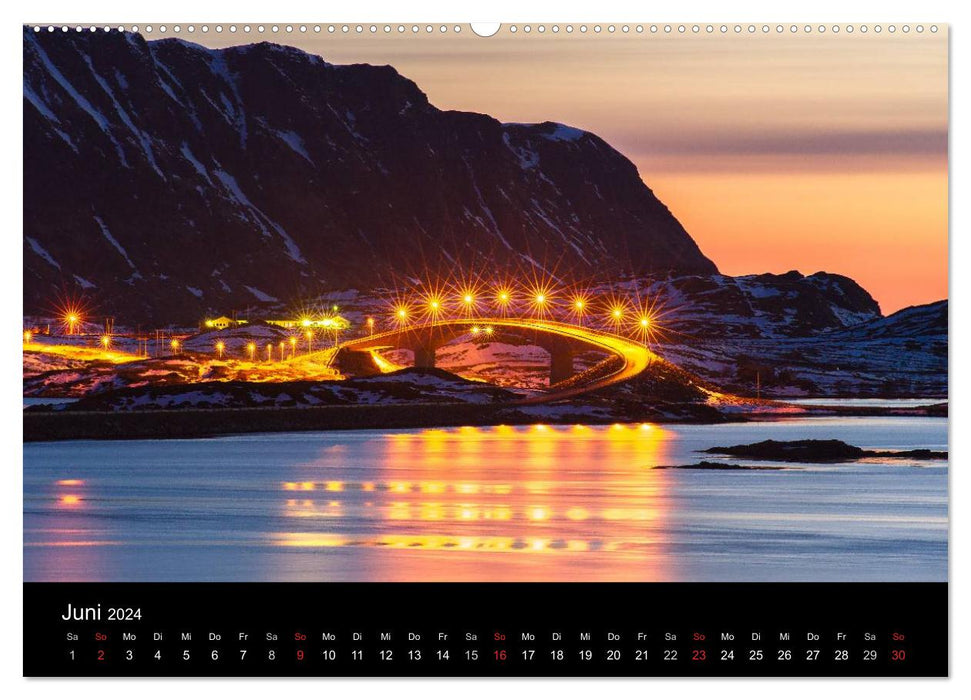 A la lumière des Lofoten (Calendrier mural CALVENDO 2024) 