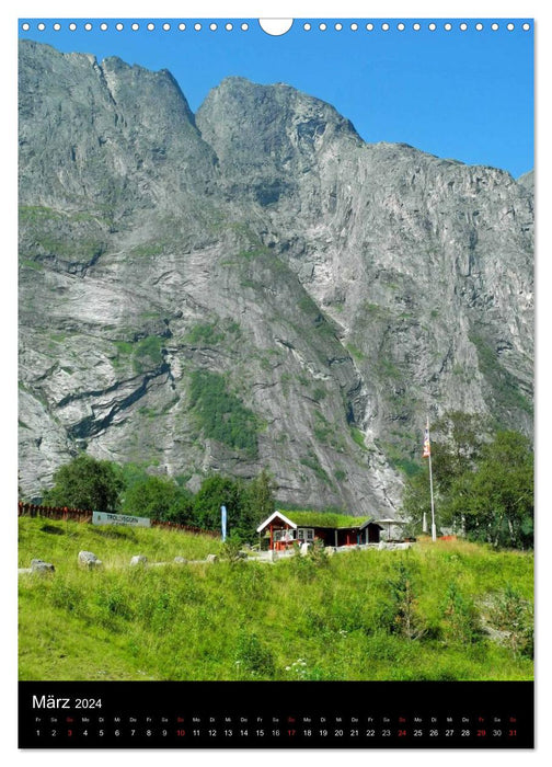 Paradiesisches Norwegen (CALVENDO Wandkalender 2024)