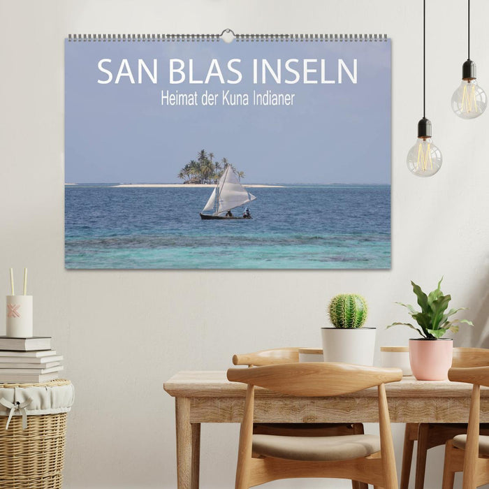 ILES SAN BLAS Accueil des Indiens Kuna (Calendrier mural CALVENDO 2024) 