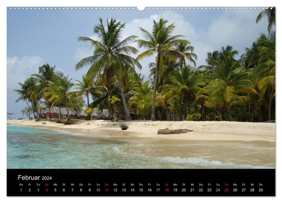 ILES SAN BLAS Accueil des Indiens Kuna (Calendrier mural CALVENDO 2024) 