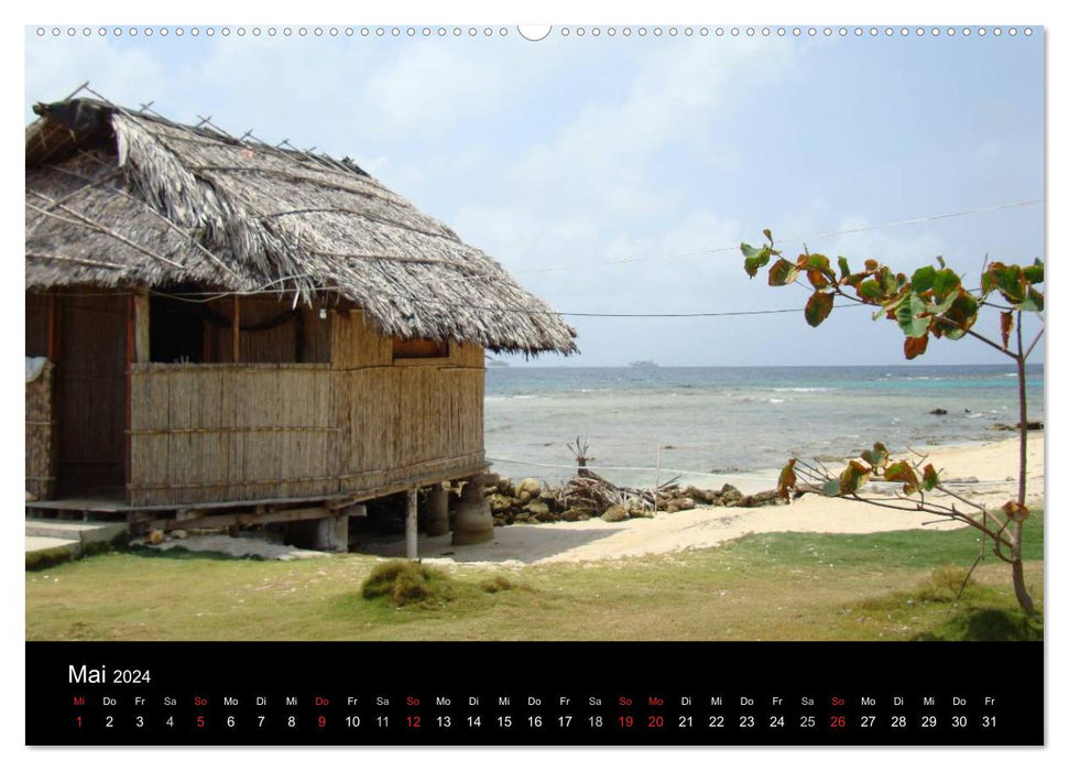 ILES SAN BLAS Accueil des Indiens Kuna (Calendrier mural CALVENDO 2024) 