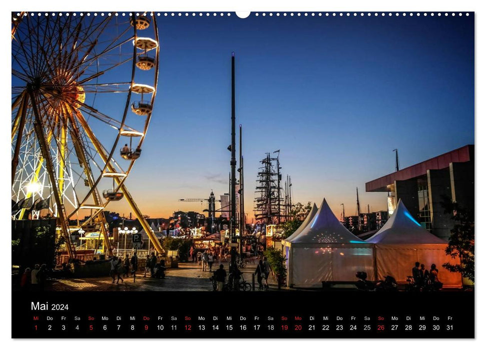 Bremerhaven - Blickpunkte (CALVENDO Premium Wandkalender 2024)