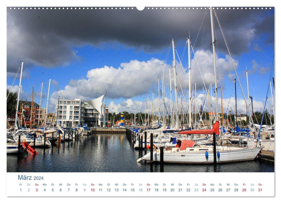 Eckernförde 2024. Impressions autour du port (calendrier mural CALVENDO 2024) 