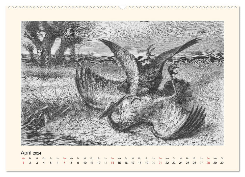 Tiere anno dazumal (CALVENDO Wandkalender 2024)