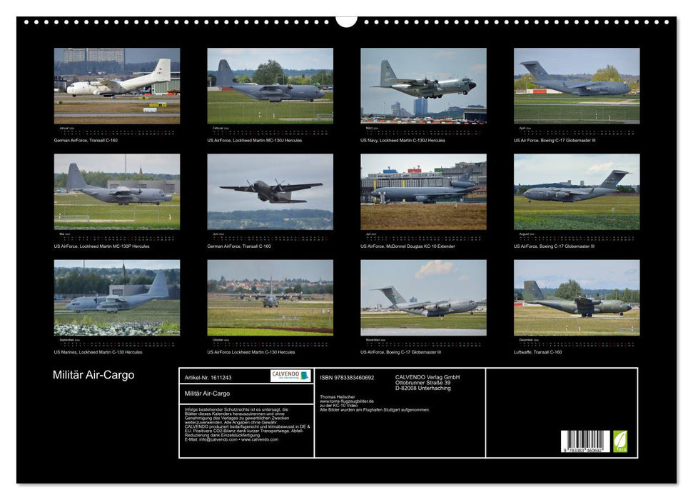 Militär Air-Cargo (CALVENDO Wandkalender 2024)