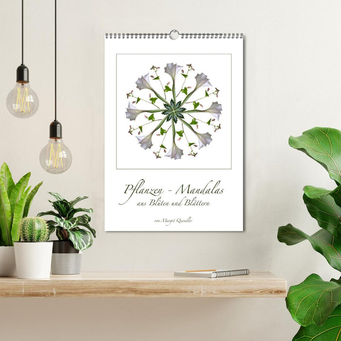 Pflanzen - Mandalas aus Blüten und Blättern (CALVENDO Wandkalender 2024)