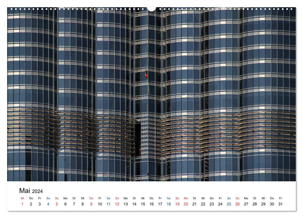 Architecture moderne à Abu Dhabi et Dubaï (Calendrier mural CALVENDO Premium 2024) 