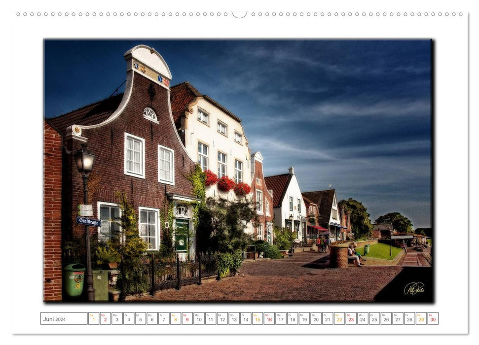 East Frisia - the old port of Greetsiel (CALVENDO wall calendar 2024) 