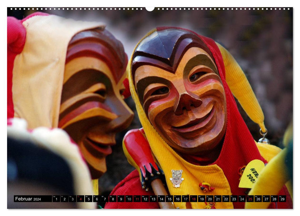 Alemannische Masken (CALVENDO Wandkalender 2024)