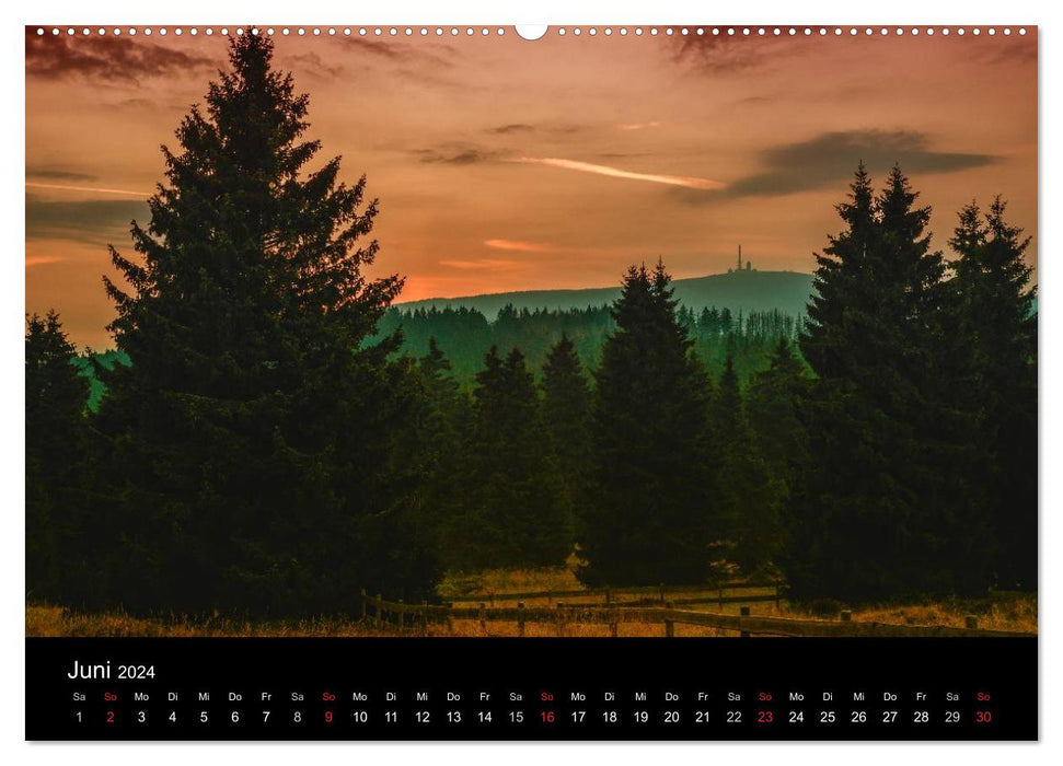 Mystischer Blocksberg im Sagenharz (CALVENDO Premium Wandkalender 2024)