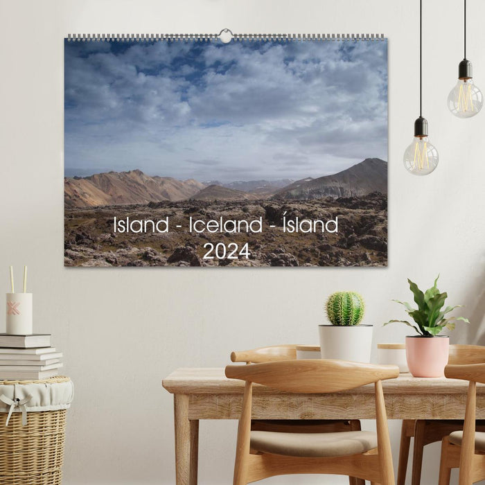 Island - Iceland - Ísland (CALVENDO Wandkalender 2024)