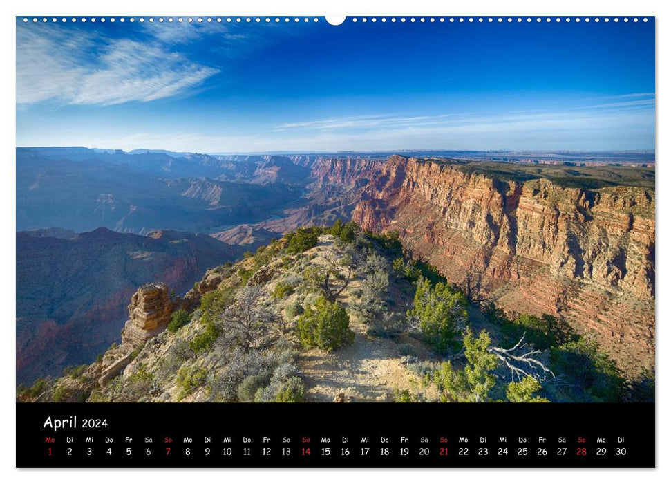 Paysages de rêve dans l'ouest des États-Unis (Calendrier mural CALVENDO Premium 2024) 