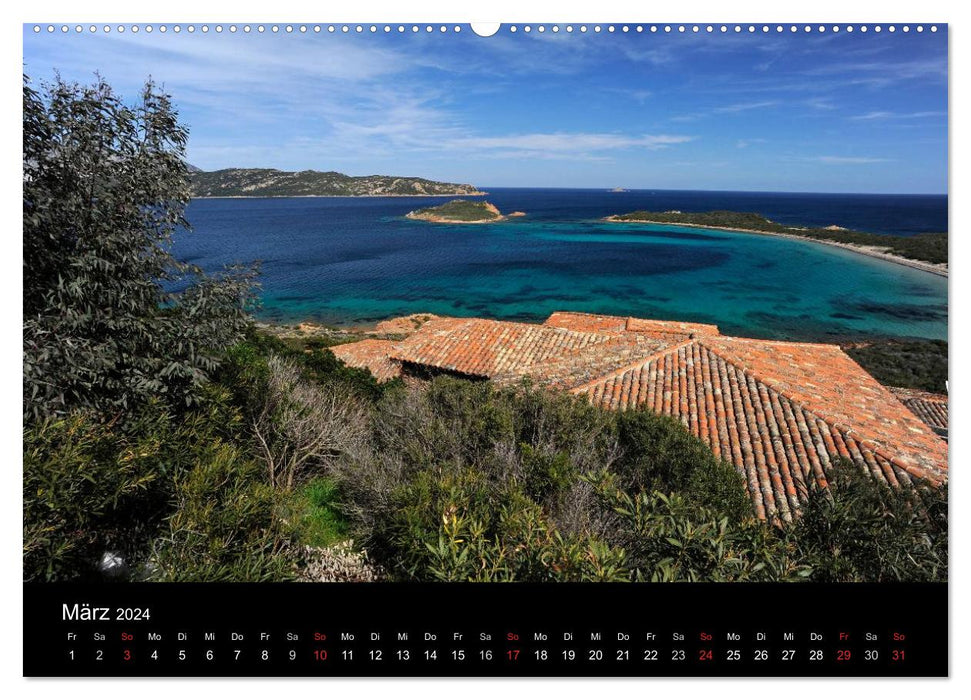 Landschaften auf Sardinien (CALVENDO Wandkalender 2024)
