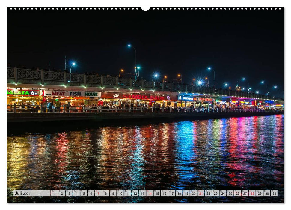 Big City Lights - métropoles illuminées (Calvendo Premium Wall Calendar 2024) 