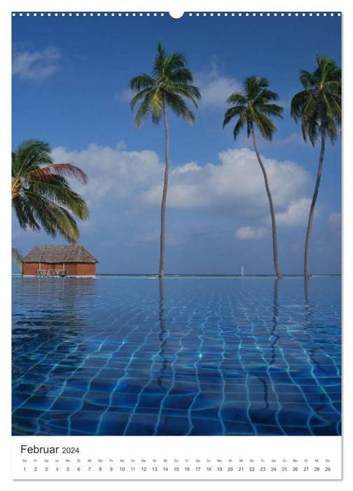 Maldives - Dreaming in Paradise (CALVENDO Wall Calendar 2024) 