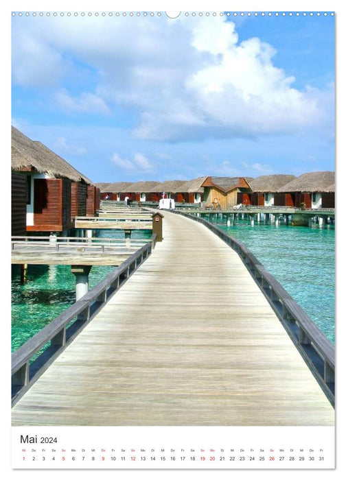 Maldives - Dreaming in Paradise (CALVENDO Wall Calendar 2024) 