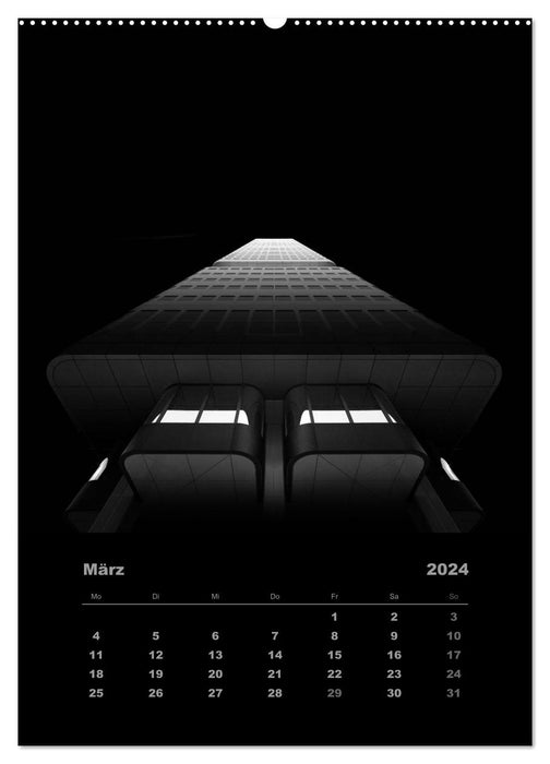 Gratte-ciel mystique – Chefs-d'œuvre architecturaux (Calendrier mural CALVENDO Premium 2024) 