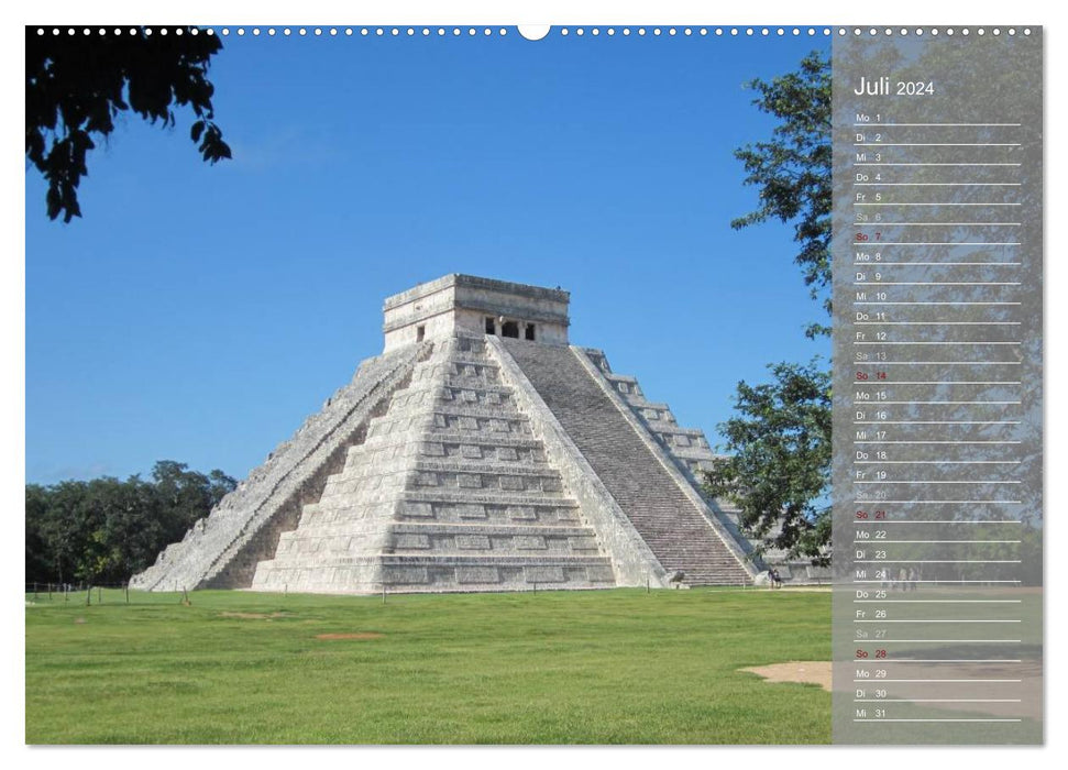 Eine Reise durch Yucatan (CALVENDO Premium Wandkalender 2024)