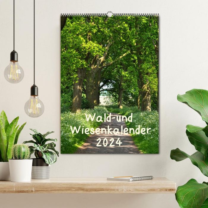 Forest and meadow calendar 2024 planner (CALVENDO wall calendar 2024) 
