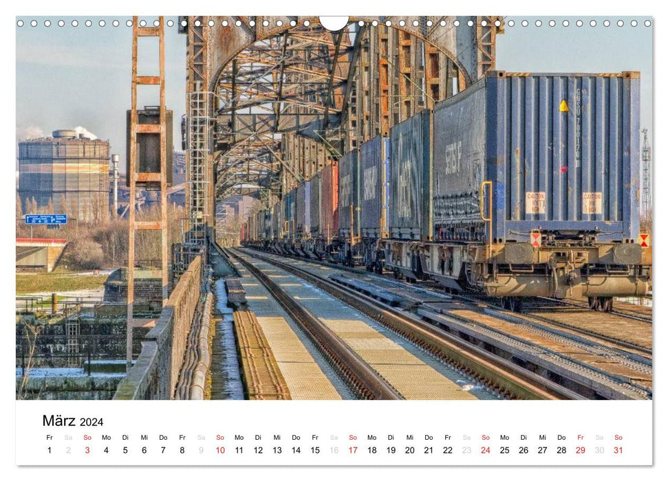 Auf eisernen Wegen - Faszination Bahn (CALVENDO Wandkalender 2024)