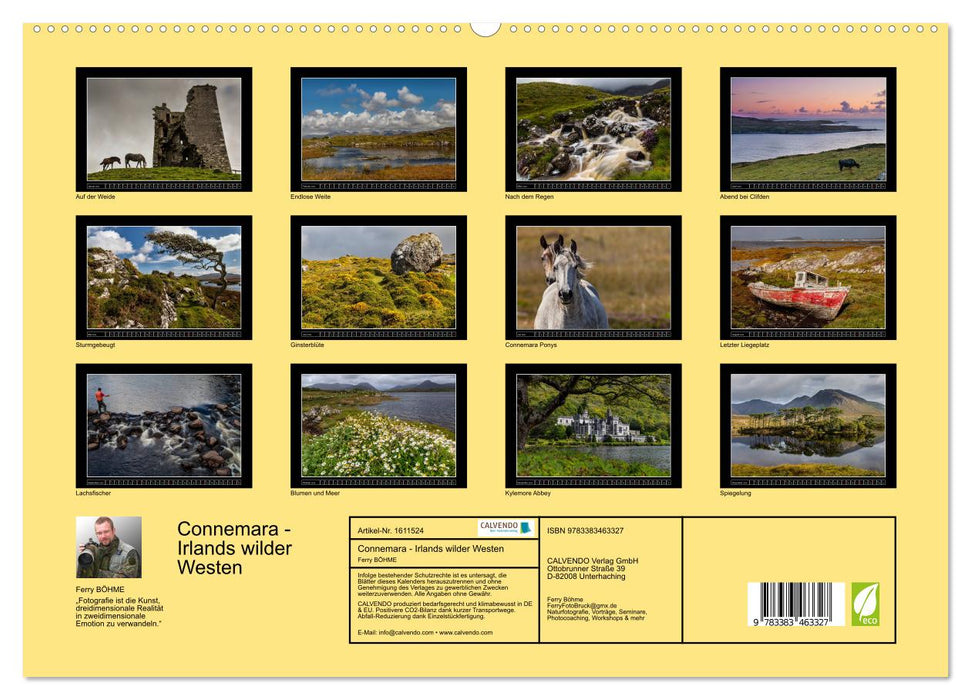 Connemara – Le Far West irlandais (Calvendo Premium Calendrier mural 2024) 