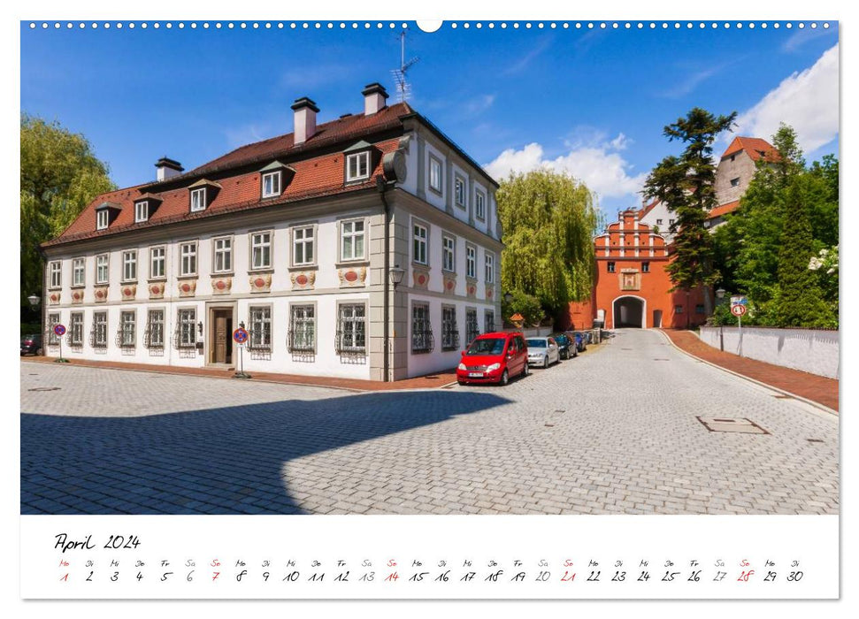 Romantisches Neuburg an der Donau (CALVENDO Premium Wandkalender 2024)
