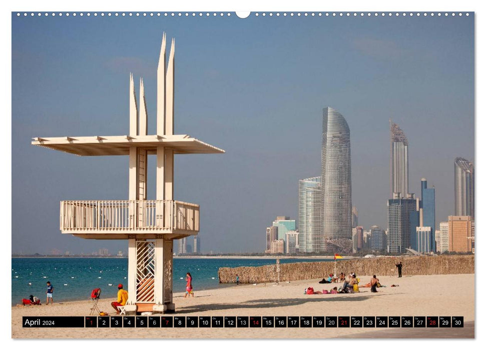 Emirat Abu Dhabi (CALVENDO Wandkalender 2024)